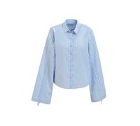 shirt blouse gathered 1/1 sleeve Blau 36