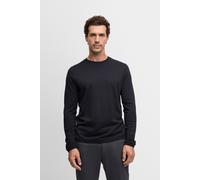 CINQUE Longsleeve mit gerippten Abschlüssen Modell 'BADI' in Marine, Größe XL