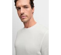 CINQUE Longsleeve mit gerippten Abschlüssen Modell 'BADI' in Offwhite, Größe XL