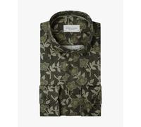 Profuomo Slim Fit Hemd braun, Blumen