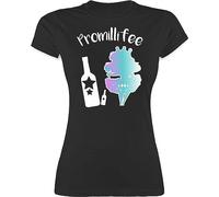 Shirt Damen - Frauen Geschenk - Promillifee - L - Schwarz - mädelsabend t-Shirts junggesellinnenabschied JGA jungesellinnenabschied Tshirt junggesellenabschied t-Shirt Bachelorette Party Shirts
