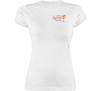 Shirt Damen - Karneval & Fasching - Bin auf Aperol Spritztour Geschenk Spritz Tour Aperol JGA I Mädelsabend - M - Weiß - Tshirt Faschings-t-Shirt Faschings Tshirts t-Shirt Karnevals t- Shirts