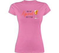 Shirt Damen - Karneval & Fasching - Bin auf Aperol Spritztour I JGA I Mädelsabend I Spritz Tour - M - Rosa - aperollin Tshirt Faschings-t-Shirt Faschings Glas Funshirts für Frauen lustige sprüche