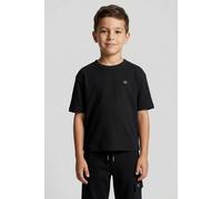 Shirt & Hose CALVIN KLEIN JEANS, Jungen, Gr. 16 (176), ck schwarz, Single Jersey, Obermaterial: 100% Baumwolle, unifarben, KOB Set-Artikel, Regular fit, für Kinder bis 16 Jahre (20717214-16) ck schwar