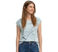 Street One Frauen Shirt im Ausbrenner-Look in Grün, Gr: 40