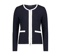 Betty Barclay Damen Shirtjacke Patch mit Struktur Dunkelblau/Creme Größe 40