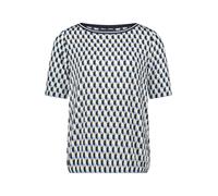Betty Barclay Damen Casual-Shirt mit Gummizug Blau/Grün Größe 36