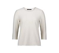 Basic Shirt mit Rundhalsausschnitt beige Damen