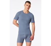 Schiesser Unterwäsche Shirt Revival Friedrich (Baumwolle) Kurzarm blaugrau Herren, Größe 7