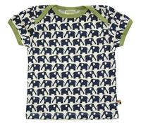 Loud + Proud Unisex - Baby T-Shirts Tierdruck 204, Blau (Marine ), 62/68