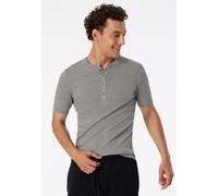 Schiesser Herren Henley 1/2 - Karl-Heinz grau-mel. 179647-202 - 4 = S