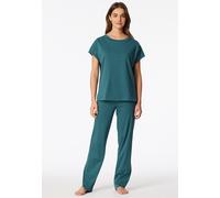 Schiesser Damen Schlafshirt Kurzarm Interlock - Mix + Relax
