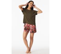 SCHIESSER - Shirt kurzarm Rundhals oliv - Gr. - 40