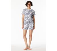 Shirt kurzarm Statement-Druck weiß-blau - SCHIESSER 150 Years 38