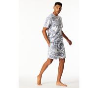 Shirt kurzarm Statement-Druck weiß-blau - SCHIESSER 150 Years 52