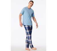 Shirt kurzarm V-Ausschnitt pacific blue - Mix+Relax 52