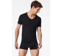 Shirt kurzarm V-Ausschnitt schwarz - Premium Modal 6