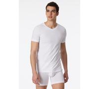 Shirt kurzarm V-Ausschnitt weiß - Long Life Cotton 6