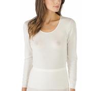 Shirt langarm weiss 70% Schurwolle, 30% Seide