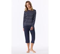 Shirt langarm dunkelblau-weiß geringelt - Mix+Relax 34