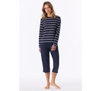 Schiesser Damen Schlafshirt Langarm Baumwolle - Mix + Relax
