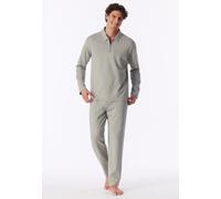 Shirt langarm Feinripp Jacquard Zipper bright taupe - Mix+Relax 56