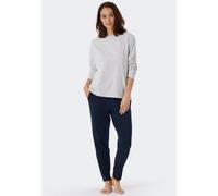 SCHIESSER - Langarmshirt grau-mel. - Gr. - 38