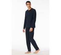 Shirt langarm Knopfleiste nachtblau - Mix+Relax 50