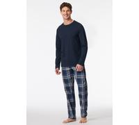 Schiesser Pyjamaoberteil Mix + Relax Rundhals Bio-Baumwolle Herren Größe 54