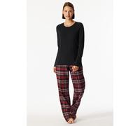 Schiesser Longsleeve mit Rundhalsausschnitt in Black, Größe 38