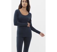 Mey Damen Cotton Pure 1/1 Arm Top (Größe: 46 / Farbe: night blue)