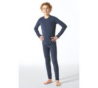 Shirt langarm unisex wärmend jeansblau - Thermo 98