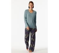 Shirt langarm V-Ausschnitt mineral - Mix+Relax 34