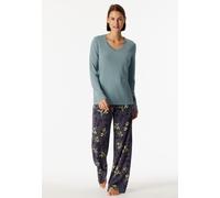 Shirt langarm V-Ausschnitt mineral - Mix+Relax 40