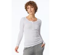 Schiesser Henley-Shirt Berta 1/1 Weiß Damen Größe 42