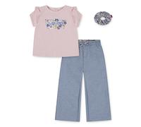 Shirt, Leggings & Haarband LEVI'S KIDS "LVG RUFFLE SHLDR TOP & PANT SE", Mädchen, Gr. 3 (62), rosa (english rose), Obermaterial: 60% Baumwolle, 40% Polyester. Obermaterial Hose: 67% Baumwolle, 28% Pol