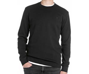 Shirt - Longsleeve - Regular Fit - Rundhals - Struktur - schwarz REPLAY