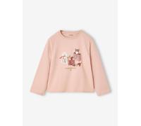 Shirt Mädchen, Hunde- oder Herz-Motive pudrig rosa Gr. 140 von Vertbaudet