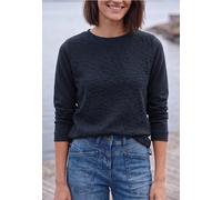 Shirt mit Boat Neck und Strukturmix