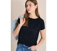Shirt mit Boatneck in Ajour-Optik