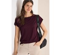 Shirt mit Boatneck in Ajour-Optik