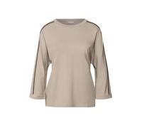 Shirt mit Galonstreifen Beige 34
