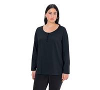 Shirt mit Knopfleiste, Langarm