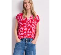 Street One Print-Shirt mit Knopfleiste Salsa red 36