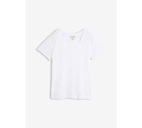 T-Shirt BONPRIX, Damen, Gr. 44/46 (L), weiß, Obermaterial: 65% Polyester, 35% Viskose, loose fit, Shirts T-Shirt (12800262-44) weiß