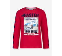 Salt and Pepper Longsleeve "Police" in Rot - Größe 104/110 | Kinder Longsleeves