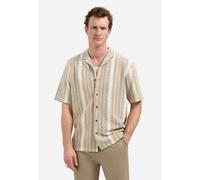 No Excess Regular Fit Hemd Kurzarm beige