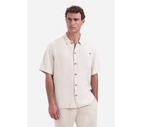 No Excess - Shirt Short Sleeve With Linen, Garment Dyed stone - Gr. - XXL