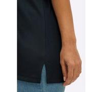 Rundhalsshirt SHEEGO "Shirt", Damen, Gr. 44/46, schwarz (tiefblau), 95% Polyester, 5% Elasthan, unifarben, Rundhals, Shirts Rundhalsshirt (84921056-44) tiefblau
