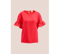 Shirtbluse ALBA MODA "Bluse Bluse", Damen, Gr. 36, rot (koralle), Obermaterial: 100% Polyester PES., Modern, Blusen (47475429-36) koralle
